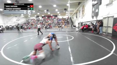 132 lbs Cons. Round 2 - Jordan Gutierrez, Santa Ana Valley vs Raul Santana, Fontana