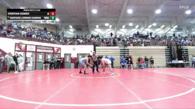 215 lbs Champ. Round 1 - Santiago Lorenzo-zamora, Perry Meridian Wrestling Club vs Cristian Gomez, Jennings County