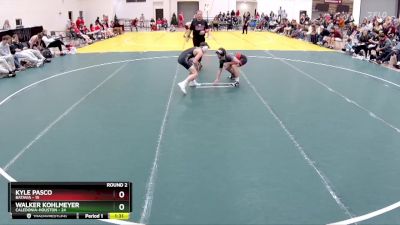 127 lbs Round 2 (4 Team) - Walker Kohlmeyer, Caledonia-Houston vs Kyle Pasco, Batavia