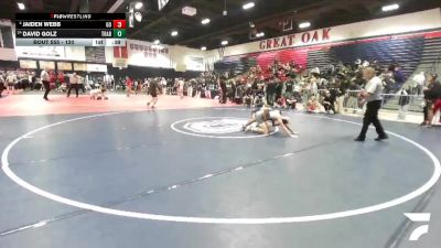 120 lbs Cons. Round 5 - Jaiden Webb, Great Oak vs David Golz, Trabuco Hills