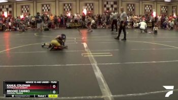 75/82 Semifinal - Brooke Cannici, Cordoba Trained vs Kahlil Coleman, Mayfield Mat Academy