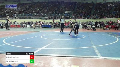 80 lbs Consi Of 32 #2 - Gunner Lankford, Hobart Bearcats vs Wyatt Walker, Altus JH