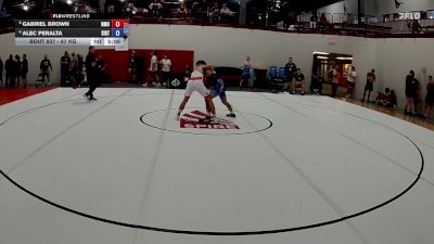 67 kg Cons. Round 4 - Gabriel Brown, NORTHERN MICHIGAN UNIVERSITY vs Alec Peralta, Southern Illinois Regional Training Center