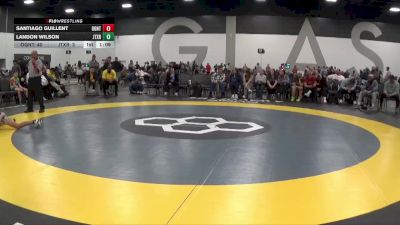 100 lbs Round 1 (6 Team) - Santiago Guillent, Ohio Gold vs Landon Wilson, Junior Terps Xtreme