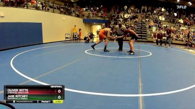 102-106 lbs Semifinal - Oliver Witte, Cherokee Wrestling vs Jase Ritchey, Waynesville Middle