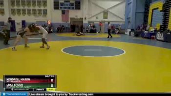 152 lbs Cons. Round 3 - Luke Spoor, Delaware Military Academy vs Kendrell Mason, William Penn H.S.