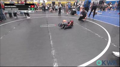 58 lbs Semifinal - Nolan Elwell, Tuttle Wrestling vs Xander Cermak, Perry Wrestling Academy