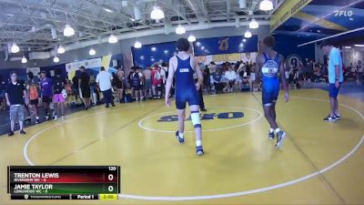 120 lbs Semis & Wb (16 Team) - Jamie Taylor, Longwood WC vs Trenton Lewis, Riverview WC