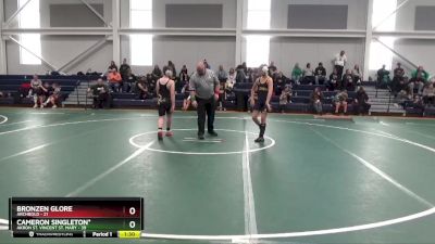 130 lbs Round 1 (6 Team) - Cameron Singleton*, Akron St. Vincent St. Mary vs Bronzen Glore, Archbold