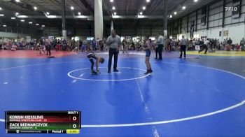 65 lbs Round 1 (4 Team) - Korbin Kiessling, RAMPAGE WRESTLING CLUB vs Zack Bednarczyck, HANOVER HAWKEYE