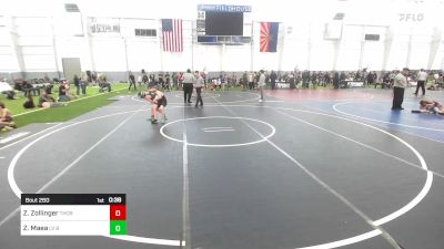 89 lbs 5th Place - Zade Zollinger, Thorobred vs Zorion Maea, LV Bear Wrestling Club