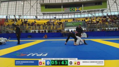 LETICIA MARQUEZIN SFORÇA vs MARCELLA CARDIM DOS SANTOS 2026 FPJJ Circuito Paulista GI Etapa 3