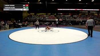 130 lbs Semifinal - Reese Vehige, Hays HS vs Kaitlyn Allen, Pittsburg HS