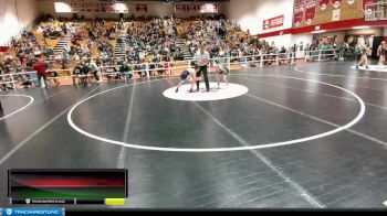 98 lbs Quarterfinal - Kade Garcia, Worland Middle School vs Zane Dodson, Lincoln Middle School