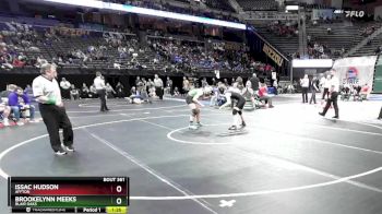 130 Class 1 lbs Quarterfinal - Issac Hudson, Affton vs Brookelynn Meeks, Blair Oaks