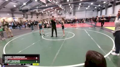 92 lbs 5th Place Match - Audrey Cunningham, Gracie Barra Westchase Wrestling Club vs Brady Knadler, NB Elite Wrestling Club