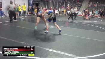 136 lbs Quarterfinal - Kylee Wicklund, Team Washington vs Makayla Hinchey, Team South Carolina