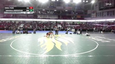 110 lbs 7th Place Match - Emma Ford, Tri-Valley vs Mikaiala Aberasturi, Homedale