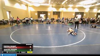 57 lbs Semifinal - Kanyan Grange, Ridgeline High School vs Pepper Probst, Wasatch Wrestling Club