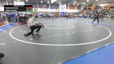 285 lbs Quarterfinal - Jerry Carlos, Eisenhower vs Nathan Solano, Alta Loma