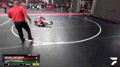 125 lbs Cons. Round 5 - Michael Pertzborn, Askren Wrestling Academy vs Jarett Plomedahl, LAW