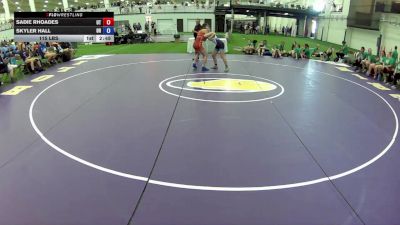 115 lbs Sadie Rhoades, Utah vs Skyler Hall, Oregon