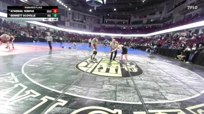 190 lbs Cons. Semi - Bennett Scoville, Vallivue vs Athenial Temple, Columbia