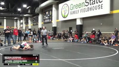 170 lbs Round 3 (4 Team) - Jamaria Johnson-Reed, Female Elite Wrestling vs Beckah Gossman, Nebraska Wrestling Academy