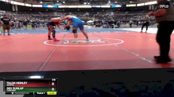 215 lbs Cons. Round 5 - Dex Dunlap, LaGrande vs Talon Heinley, Payette