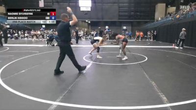 124 lbs 3rd Place Match - Berlin Kiddoo, Central Methodist University vs Naomie Sylvestre, Friends University