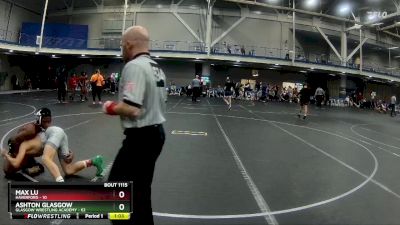 110 lbs Round 3 - Ashton Glasgow, Glasgow Wrestling Academy vs Max Lu, Haverford