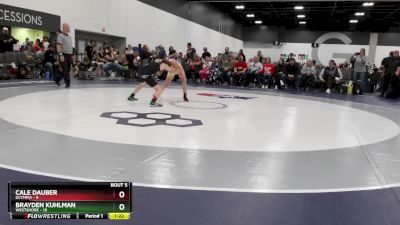 95 lbs Round 2 (6 Team) - Cale Dauber, Olympia vs Brayden Kuhlman, Westshore
