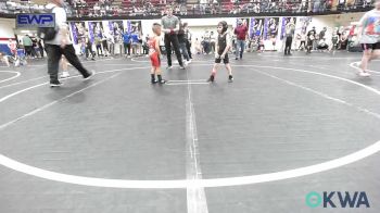 43 lbs Consi Of 8 #2 - Ezra Lopez, Pauls Valley Panther Pinners vs Josiah Rosas 3, OKC Saints Wrestling