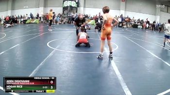 95 lbs Quarterfinal - Aden DiGiovanni, Team Donahoe Wrestling Club vs Hogan Rice, SPAR