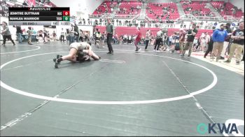 150 lbs Rr Rnd 1 - Jenntre Buttram, NGC vs Mahlea Warrior, Tecumseh Youth Wrestling