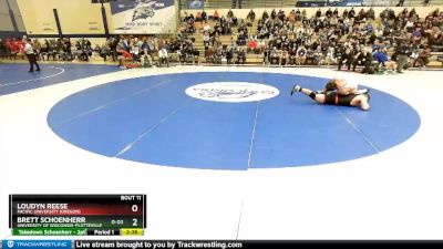 285 lbs Prelim - Loudyn Reese, Pacific University (Oregon) vs Brett Schoenherr, University Of Wisconsin-Platteville