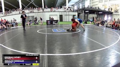 127 lbs Placement Matches (8 Team) - KiMorah Cathey, Oklahoma vs Reinalda Gonzalez, Washington