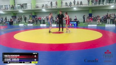 exhibition-80 lbs Round 2 - Fayth Pontious, Cowichan Valley WC vs Sydney Shields, Lethbridge Amateur WA