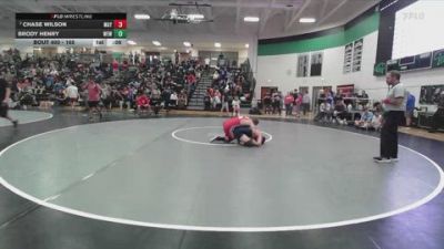 165 lbs Cons. Round 2 - Chase Wilson, Maysville vs Brody Henry, War Eagle Wrestling