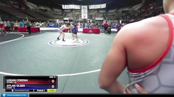 182 lbs Round 1 (16 Team) - Logan Corona, SCVWA vs Dylan Olsen, CMWA