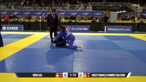Nora Leal vs Hailey Arabella Ramirez Gallegos 2026 Pan Kids Jiu-Jitsu IBJJF Championship