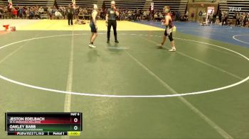 140 lbs Champ. Round 1 - Jeston Edelbach, W-K (Wabasha/Kellogg) vs Oakley Babb, LSH (LeSueur/Henderson)
