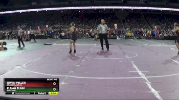 D1-132 lbs Quarterfinal - Elijah Bunn, Rockford vs Owen Miller, Grand Blanc HS