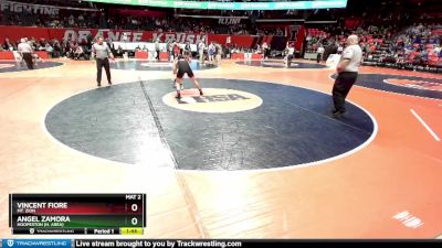 1A 175 lbs Quarterfinal - Vincent Fiore, Mt. Zion vs Angel Zamora, Hoopeston (H. Area)