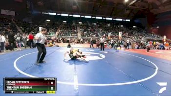 2A-145 lbs Semifinal - Trenton Sheehan, Moorcroft vs Micah Petersen, Cokeville