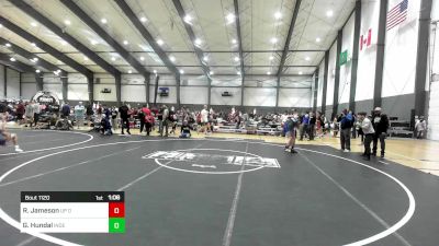 126 lbs Round Of 32 - Raynor Jameson, UP Outlaws vs Gurjap Hundal, Independent