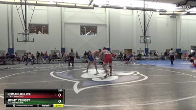 285 lbs Cons. Round 4 - Roman Jellick, Cortland State vs Jimmy Yeingst, Elizabethtown