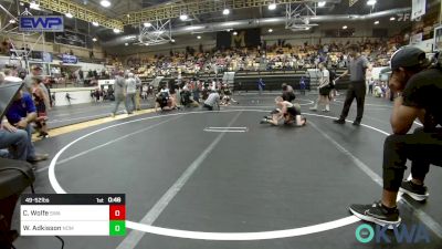 49-52 lbs Consi Of 4 - Collin Wolfe, Shelton Wrestling Academy vs Wyatt Adkisson, Team Nomad