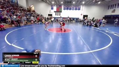 95 lbs Quarterfinal - Wyatt Rhamy, Glenrock Intermediate Middle School vs Canon Horner, Dean Morgan