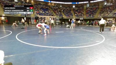 96 lbs Round Of 16 - Layla Colich, Sharpsville vs Brynley Stringfellow, Mifflin County